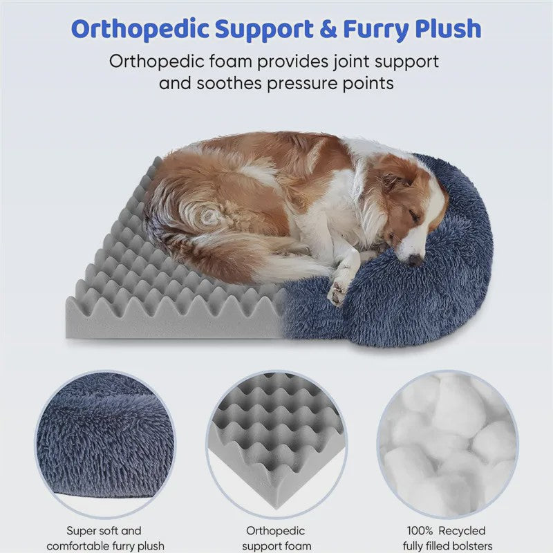 Luxe Pluche Hondenkussen - Extra Zacht & Orthopedisch - Winter Warm