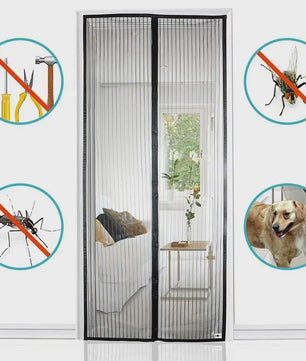Magnetisch Deurgordijn Anti-Mug - Automatisch Sluitend, Insectenwerend