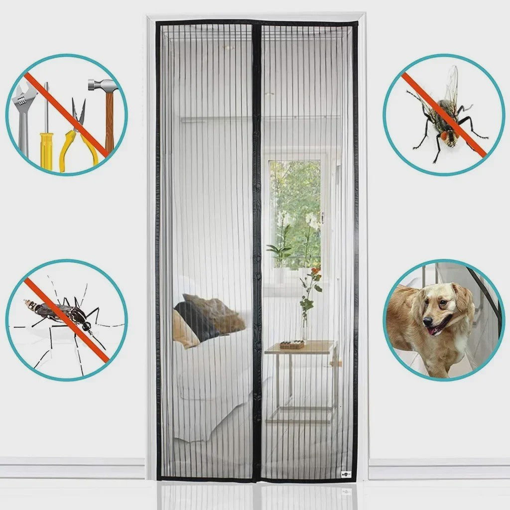 Magnetisch Deurgordijn Anti-Mug - Automatisch Sluitend, Insectenwerend