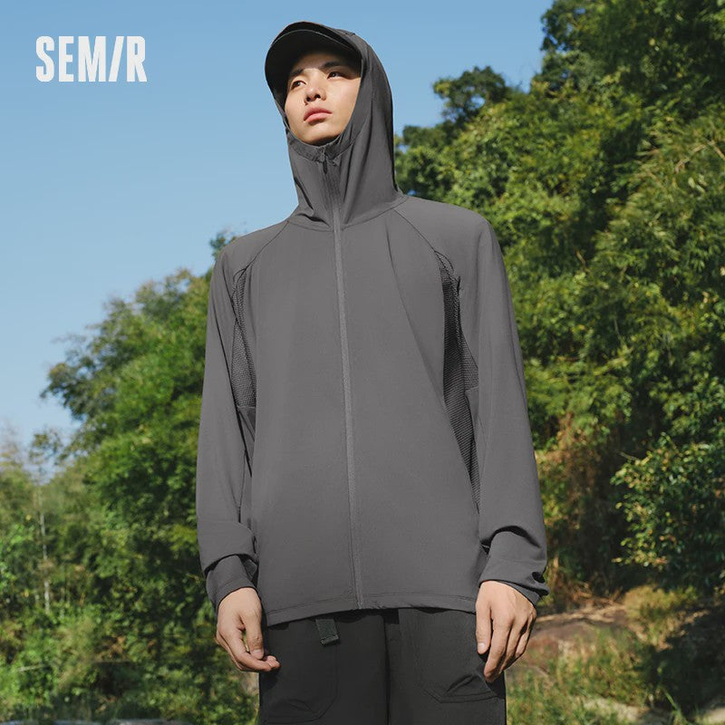 Semir Heren UV Bescherming Jas met Capuchon - Ademend & Comfortabel Zomer Outdoor Jack
