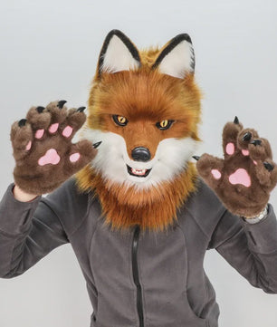Realistisch Wolf Masker met Nepbont - Luxe Cosplay & Feest Accessoire