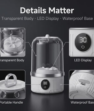 Draagbare Mini Wasmachine voor Ondergoed & Babykleding - Geen Installatie Nodig