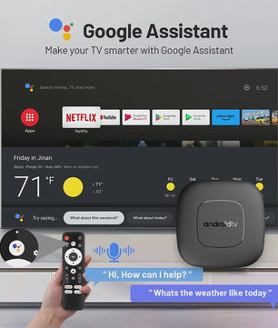 Android TV Box T1 Deluxe: 4K Streaming, Google Assistant & Netflix