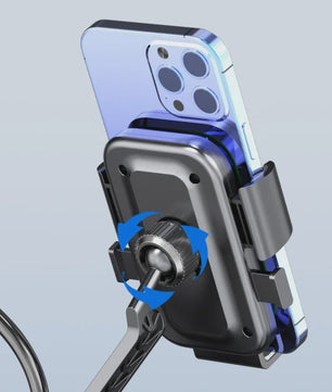 Universele Fiets & Motor Telefoonhouder - 360° Rotatie, Schokbestendig & Veilig