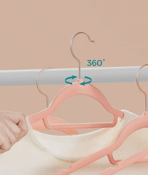 SONGMICS 50-delige fluwelen kledinghangers - Antislip & 360° draaibare haak
