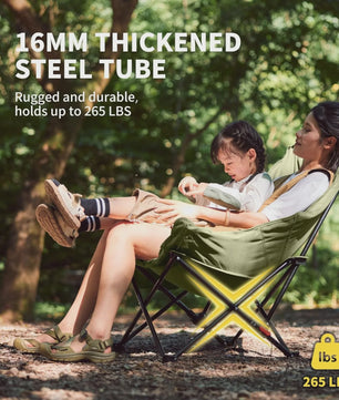 Naturehike Opvouwbare Loungestoel - Comfortabele Kampeerstoel met Hoge Rugleuning