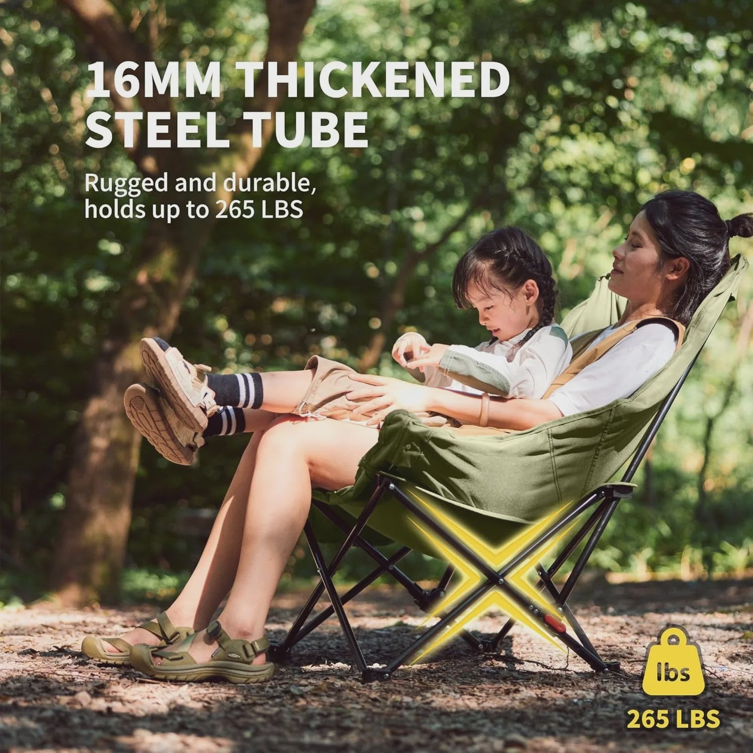 Naturehike Opvouwbare Loungestoel - Comfortabele Kampeerstoel met Hoge Rugleuning