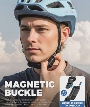 Lichtgewicht Fietshelm met Magnetische Achterlicht voor Heren & Dames - Veiligheid voor MTB & Racefiets
