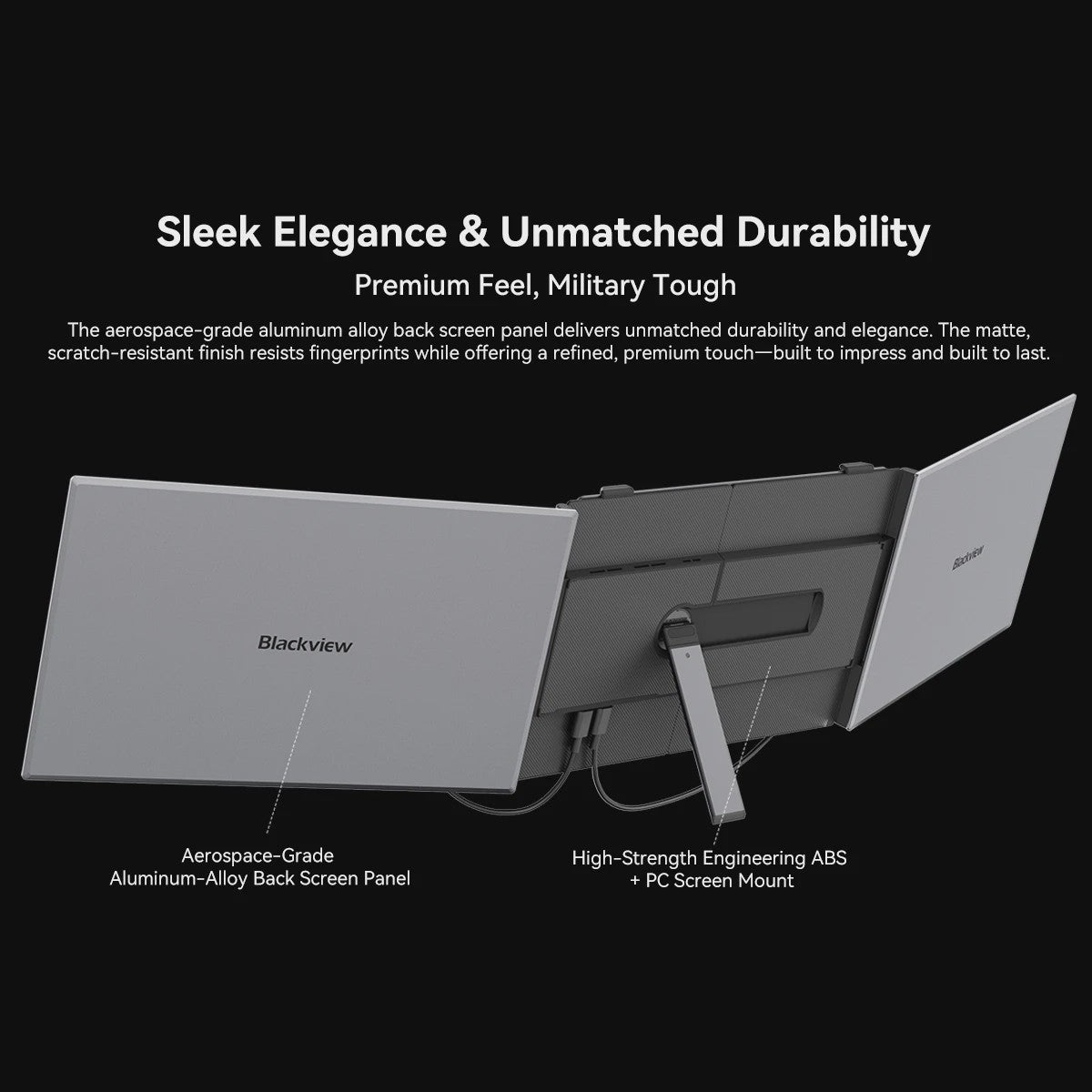 Blackview DCM8 Draagbare Triple Monitor - 15.3" IPS FHD, 100W PD, Plug & Play