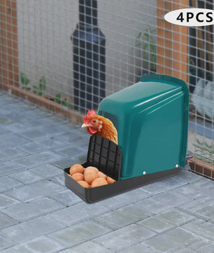 Set van 4 Kippennesten - Plastic Legnesten voor Kippen - 46.6x39x41.5cm