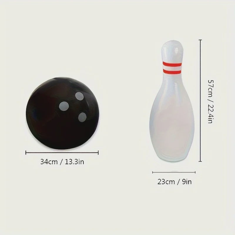 Opblaasbare Bowling Set 7-delig PVC - Leuk voor Binnen & Buiten!