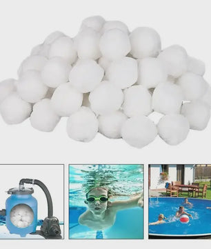 Filterballen 200g-1300g voor Zwembad, Spa & Aquarium - Efficiënte Waterzuivering