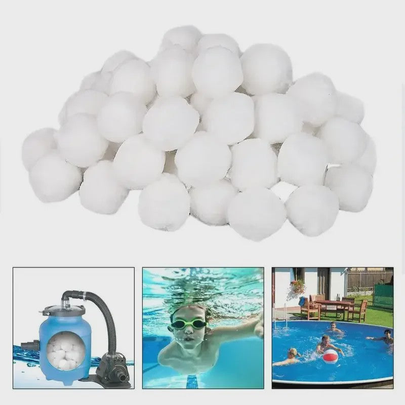 Filterballen 200g-1300g voor Zwembad, Spa & Aquarium - Efficiënte Waterzuivering