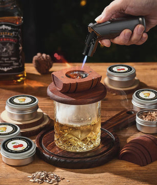 Whiskey Smoker Kit met 6 Houtspaanders - Cocktails & Old Fashioned Infuser