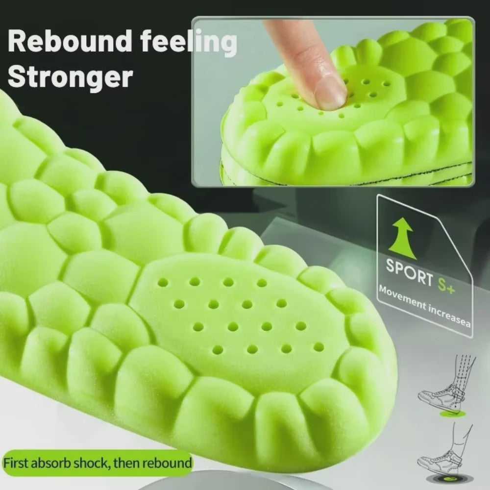 4D Super Zachte Sportzolen - Schokabsorberende Inlegzolen met Voetboogondersteuning