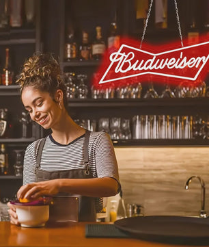 Budweiser Neon LED Lichtreclame - Bar Decoratie & Man Cave Verlichting
