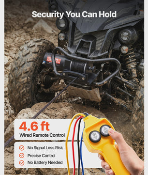 Elektrische ATV/UTV Lier 2500/3500 LBS met Synthetisch Touw - Krachtig en Betrouwbaar