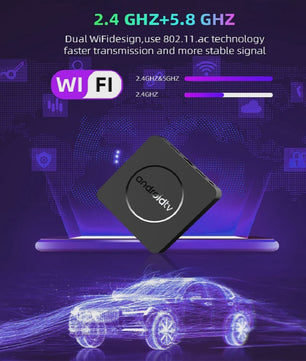 Android TV Box Q10: 8K Ultra HD Media Player met Dual Band WiFi & Google Voice Assistant