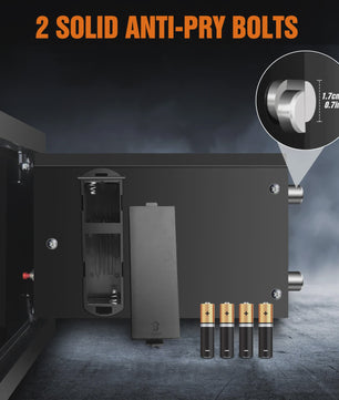 Brandwerende Waterdichte Kluis met Digitale Code & Sleutel - 4.6L/8.5L/16L