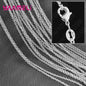 10x 925 Sterling Zilveren Collier Kettingen Set - 40-76 cm - Met Karabijnsluiting
