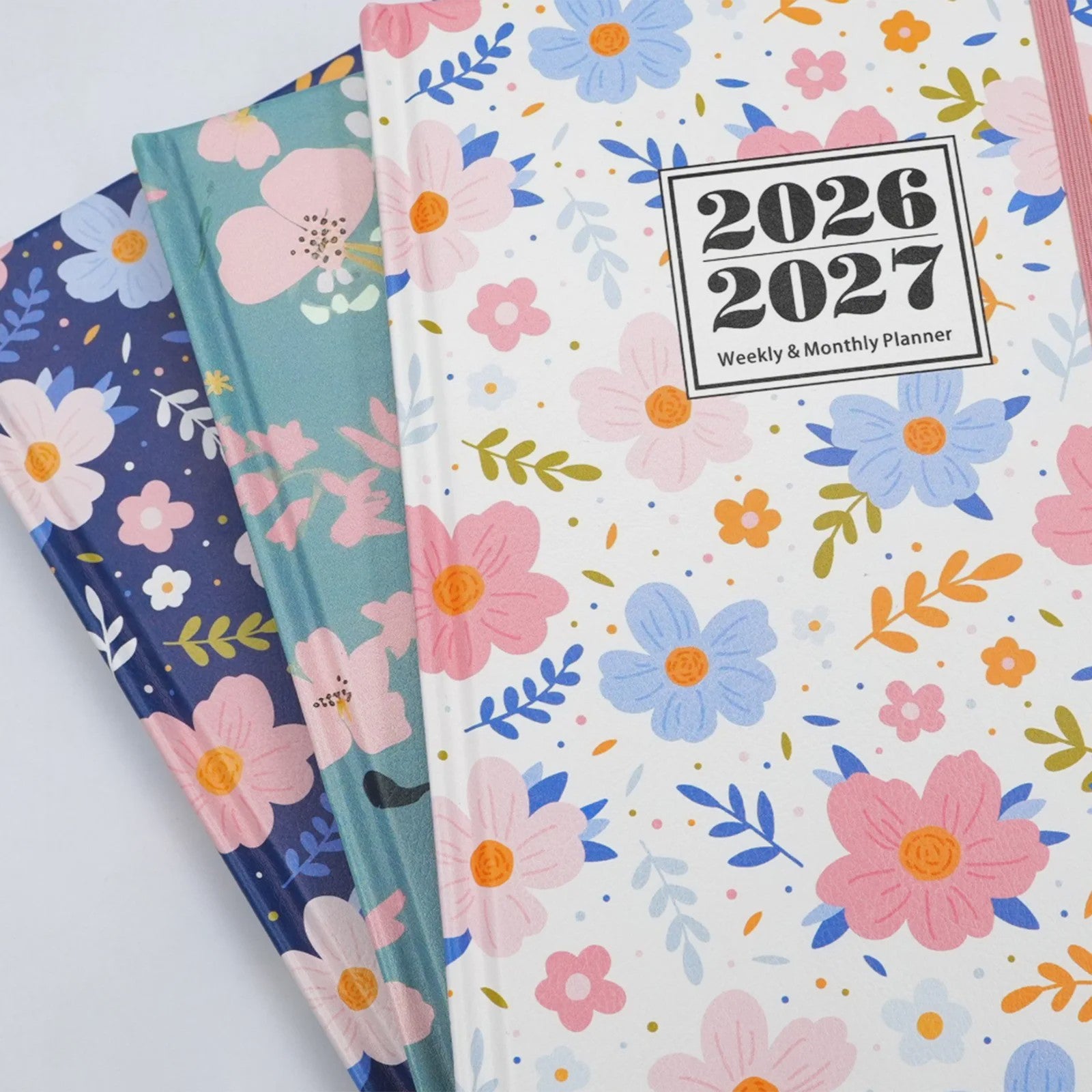 Bloemen A5 Planner 2026-2027: Week & Maand Overzicht met 144 Pagina's
