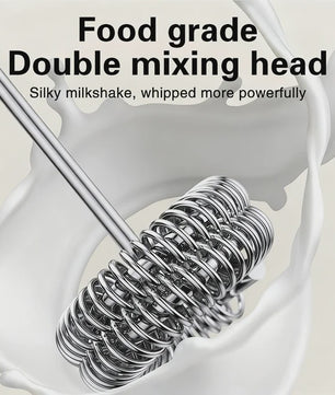 Draadloze Oplaadbare Mini Milk Frother & Koffie Opschuimer - 3 Snelheden, USB-C