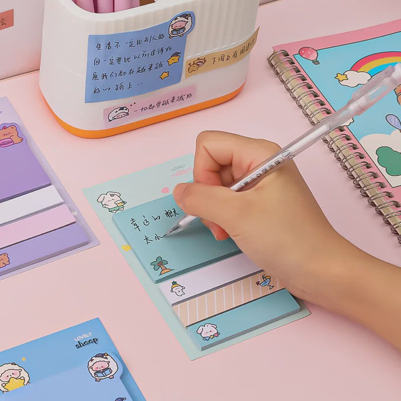 Schattige Kawaii Memo Blokjes met Dieren - Leuke Sticky Notes voor Kantoor & School