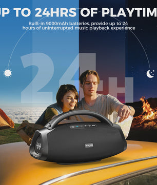 W-KING X20 Draagbare Bluetooth Speaker 200W RMS - Massieve Bas, IPX7 Waterdicht & 24u Speeltijd