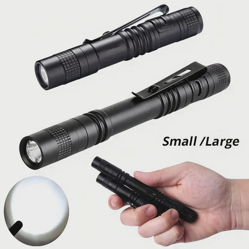 Compacte Pen Zaklamp LED - Waterdicht & Draagbaar voor Werk, Outdoor & Camping