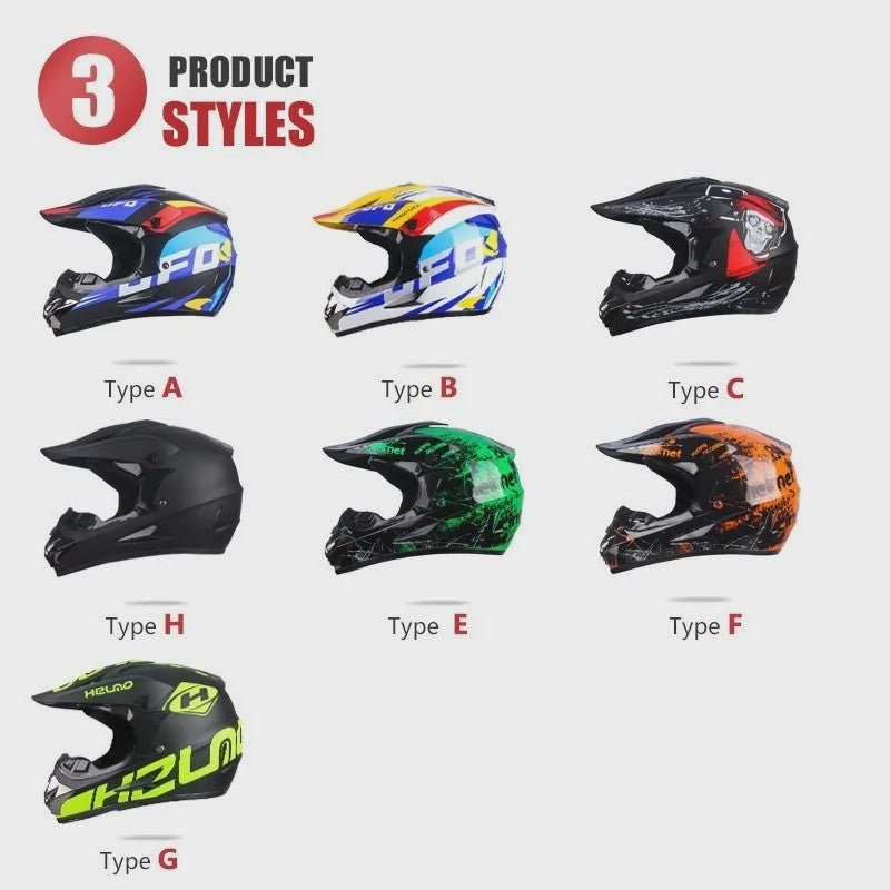 Professionele Off-road Motorhelm voor Volwassenen & Kinderen - Inclusief Gratis Gift Set