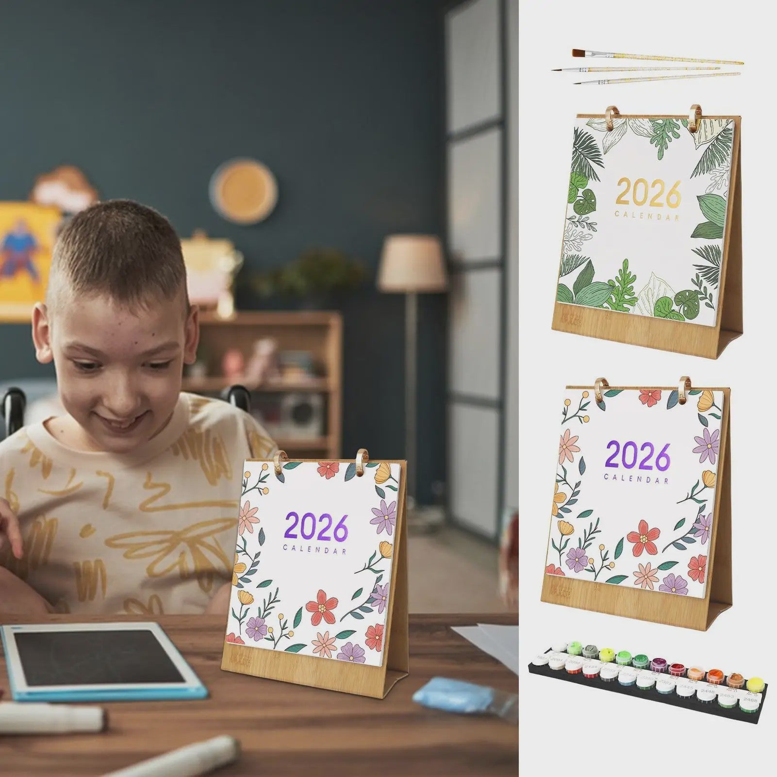 2026 Creatieve Kalender: Schilderen op Nummer Kit met Handgetekende Ontwerpen
