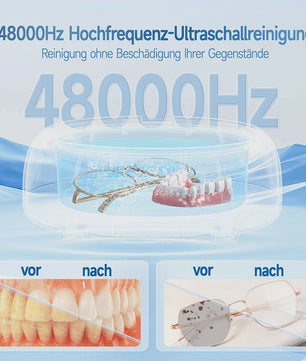 KUNPHY Ultrasone Reiniger 600ml - Voor Brillen, Sieraden & Gebitsreiniging