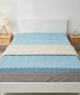 Luxe Traagschuim Matras Topper - 5-Zone Ergonomische Ondersteuning & Koel Comfort