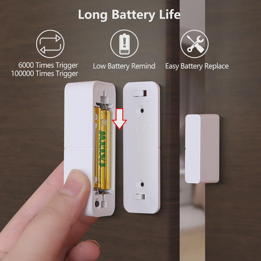 Slimme Deur Sensor - WiFi & Zigbee Contactmelder voor Smart Home Alarm