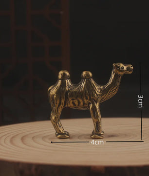 Set van 2 Bronzen Kamelen Ornamenten - Reis Souvenir & Desktop Decoratie