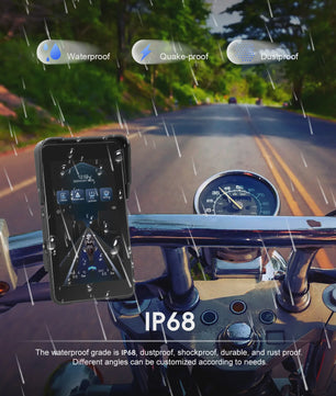 5" Smart Motorfiets Display met CarPlay, Android Auto & IP68 Waterdicht