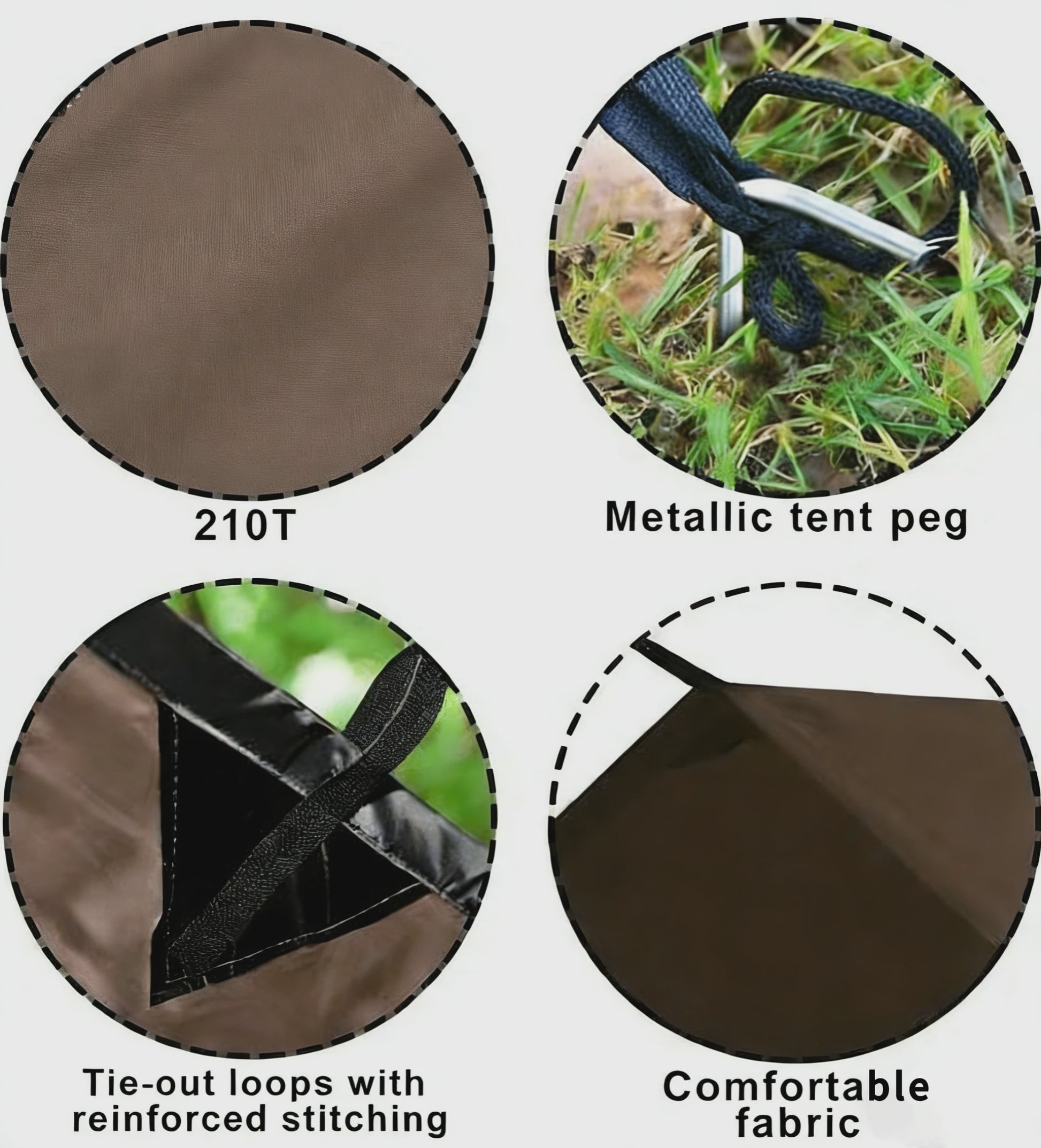 Waterdichte Tarp 3x3m - Veelzijdige Kampeerluifel & Schuilplek