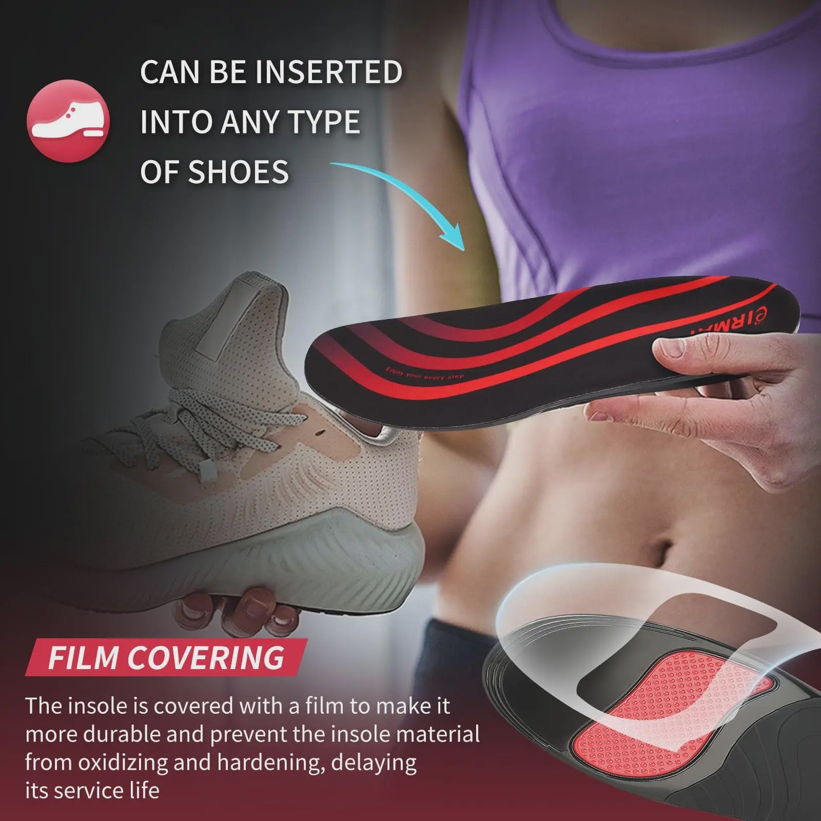 Orthopedische Sportzolen met PU Gel - Schokabsorptie & Boogondersteuning