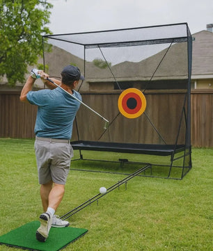 Stevig Golf Oefennet 3.6m x 2.7m met Bal Retour & Draagtas - Indoor/Outdoor Golf Trainingsnet