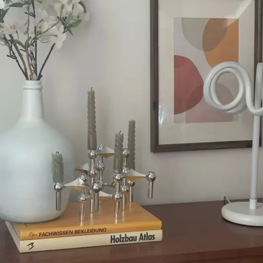 Modulaire Metalen Kandelaar - Geometric & Verstelbaar voor Tafel & Bruiloft