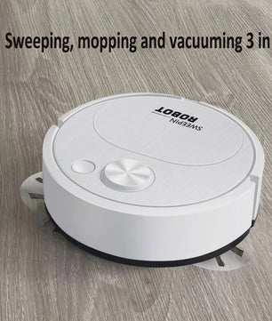 Slimme 3-in-1 Robotstofzuiger met Dweilfunctie - Draadloos, USB & 1500Pa Zuigkracht
