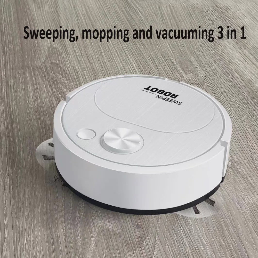 Slimme 3-in-1 Robotstofzuiger met Dweilfunctie - Draadloos, USB & 1500Pa Zuigkracht