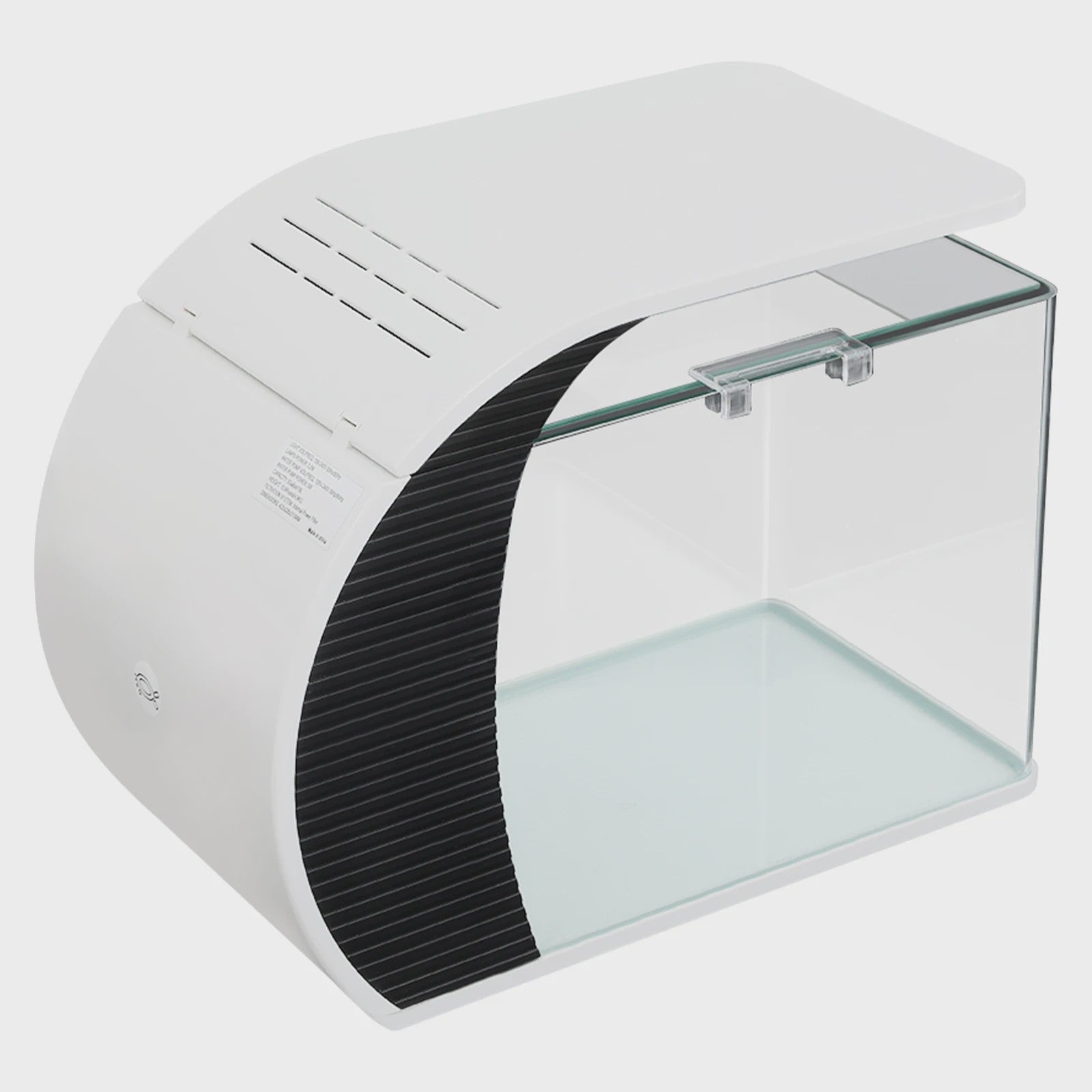 Moderne Glazen Aquarium Set met LED Verlichting en Filterpomp - 19L