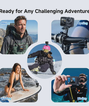 SVBONY SVGo3 4K Action Camera - Waterdicht tot 12m, 128GB, EIS 2.0, 2x Accu