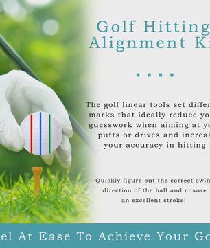 8-delige Golf Bal Lijn Marker Set: 4 Templates & 4 Kleuren Markers voor Betere Slagen