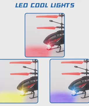 Handgestuurde RC Helikopter met Verlichting - Impactbestendig & Oplaadbaar