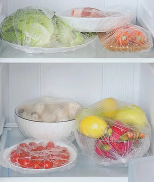 Wegwerp Voedselhoezen - Elastische Plastic Zakjes voor Beker, Kom en Keuken - Vershoud Folie (20-500 stuks)