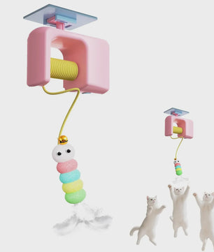 Interactief Katten Speelgoed: Automatische Yoyo Bal met Hangende Deur