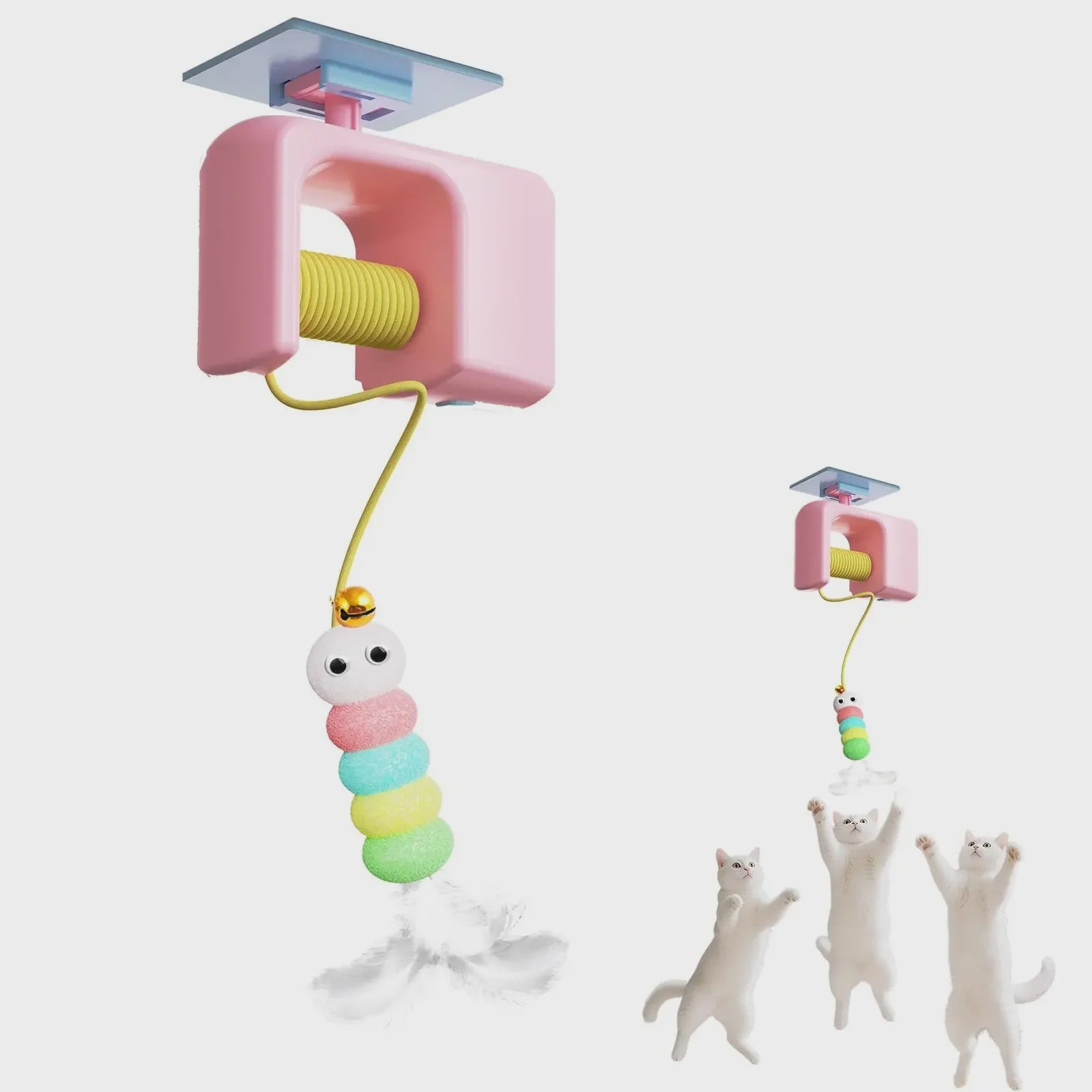 Interactief Katten Speelgoed: Automatische Yoyo Bal met Hangende Deur