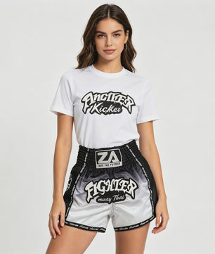 Muay Thai Bokshort Satin met Mesh Panel - Unisex & Kinderen
